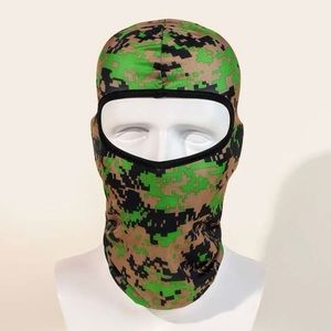 Green Print Ski Masks